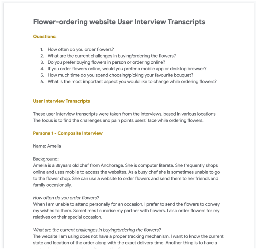 Interview Transcripts