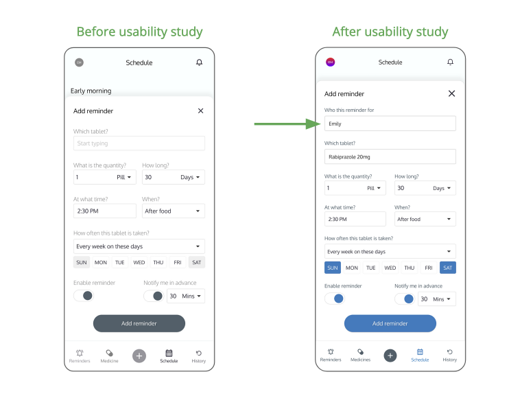Wireframe comparision